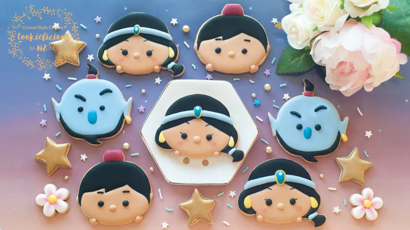 Aladdin TsumTsum cookie template
