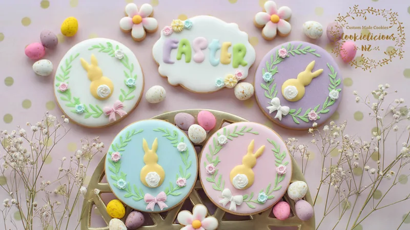Easter Bunny Wreath Template