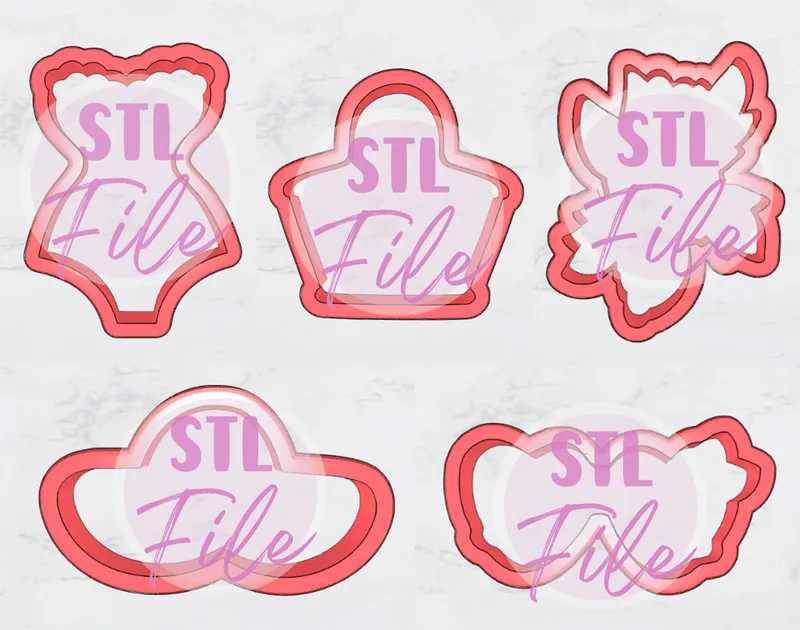 Vintage Summer 2026 - Set of 5 x STL Files