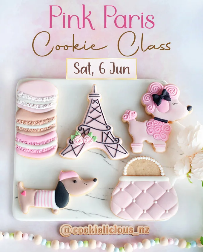 Sat, 6 June ~ Pink Paris Cookie Decorating Class