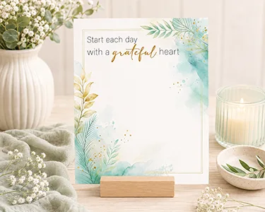 Grateful Heart - Encouragement Printable Cookie Card