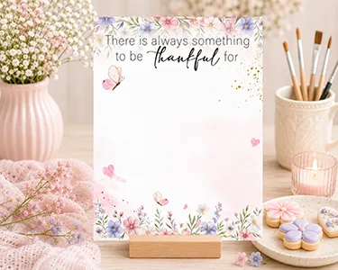 Thankful - Encouragement Printable Cookie Card