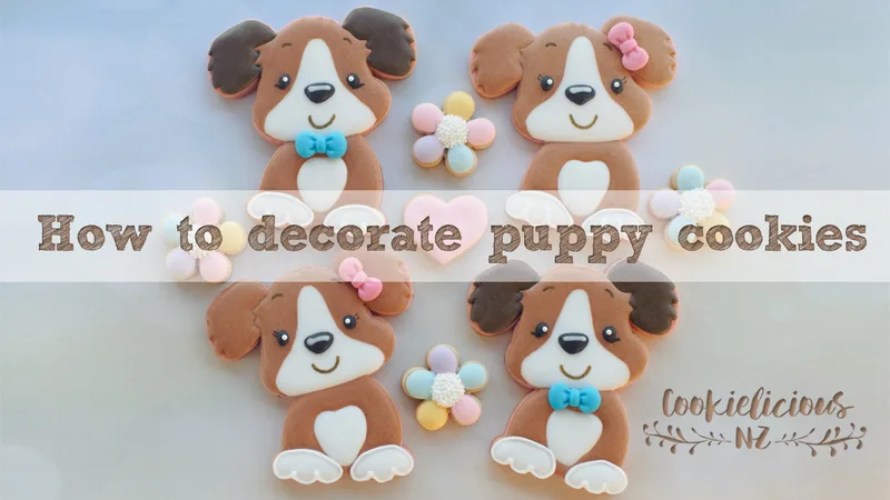 Cute Puppy Cookie Template