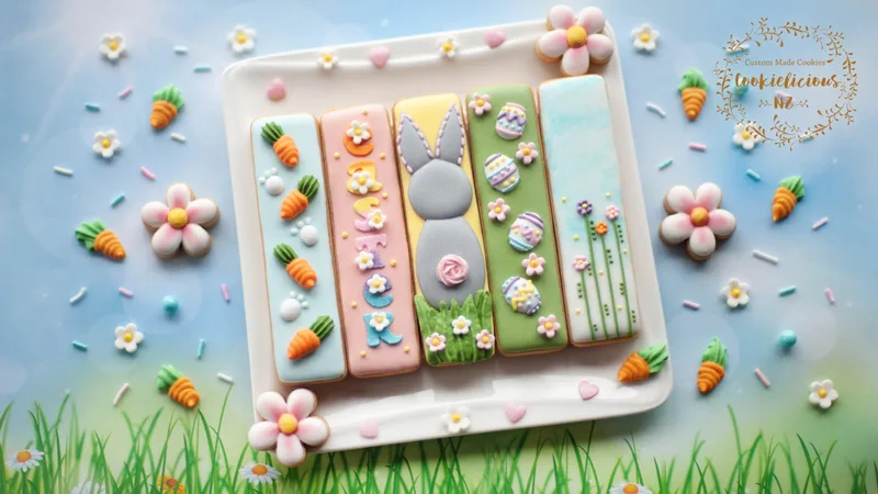 Easter Cookie Stick Set by Cookielicious NZ