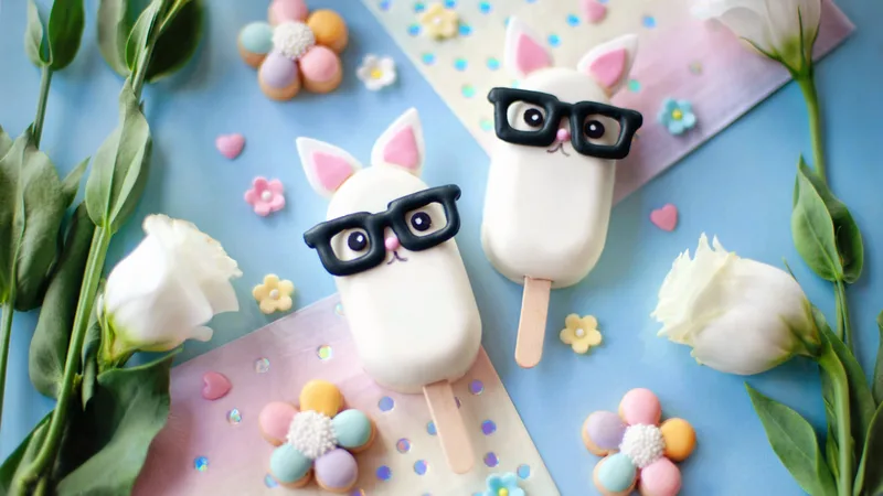 Royal Icing Transfer - Nerdy Glasses Template (to fit Mini Cakesicle)