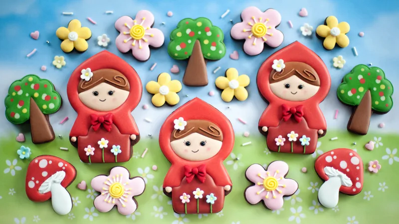 Little Red Riding Hood Set Cookie Template