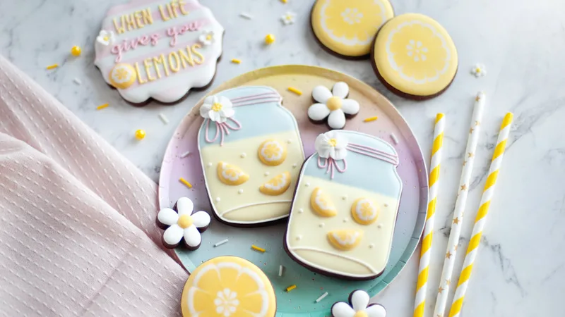 Lemons Royal Icing Transfer