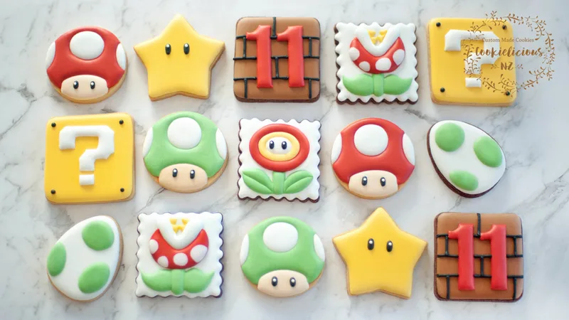 Simple Shapes Mario Cookie Templates