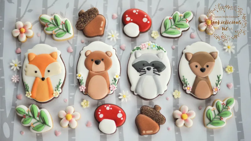 Woodland Forest Animal Cookie Templates