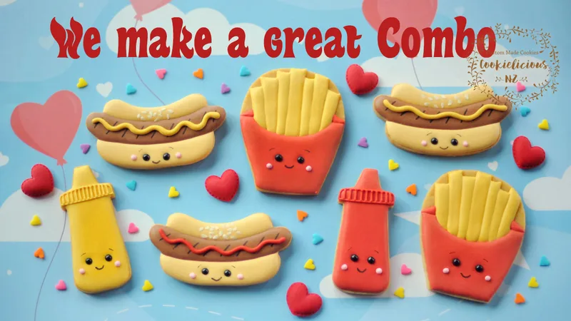 Valentine We make a great Combo Cookie Template