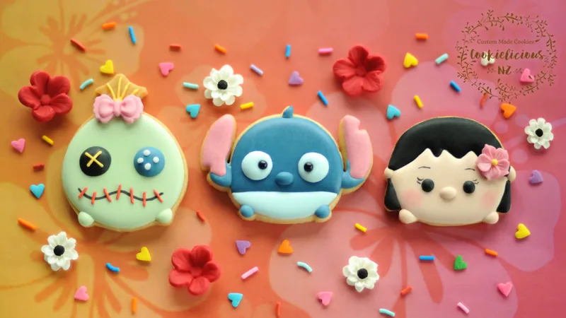 Lilo & Stitch (Plus Scrump) Tsum Tsum Cookie Template