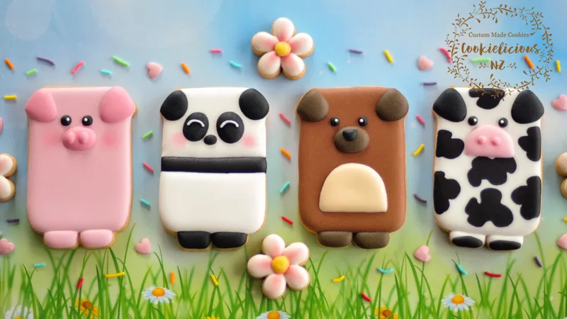 Rectangle Animals - 1 Shape 4 Animal Designs