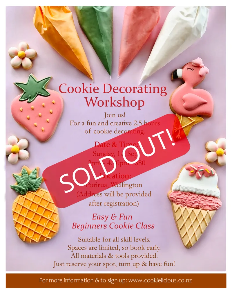 Cookie Decorating Class for Beginners - Sun, 1 Sept