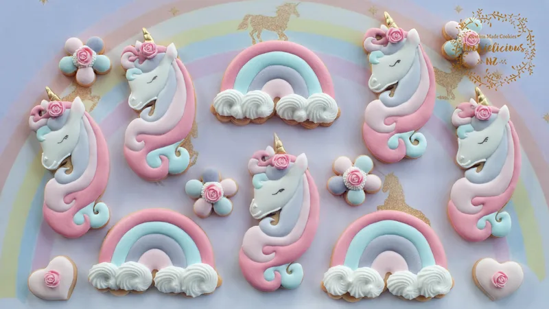 Unicorn with long hair template