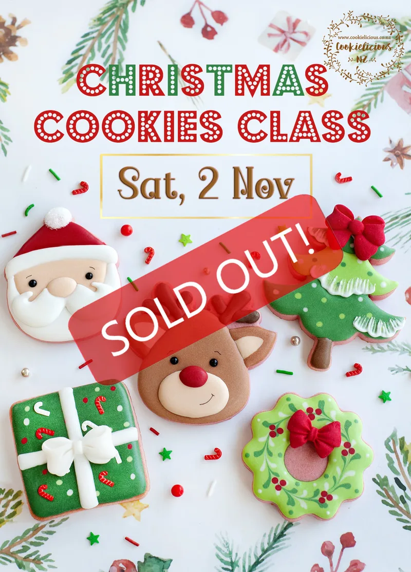 Sat, 2 Nov ~ Christmas Cookie Decorating Class
